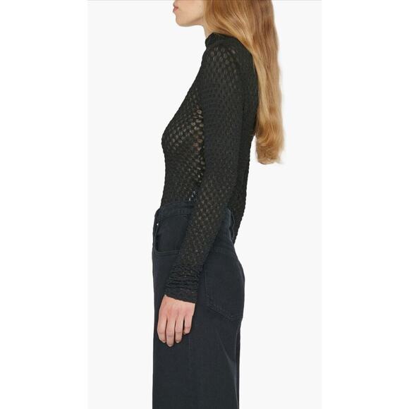 Frame Mesh turtleneck nwt black XS - Picture 5 of 7